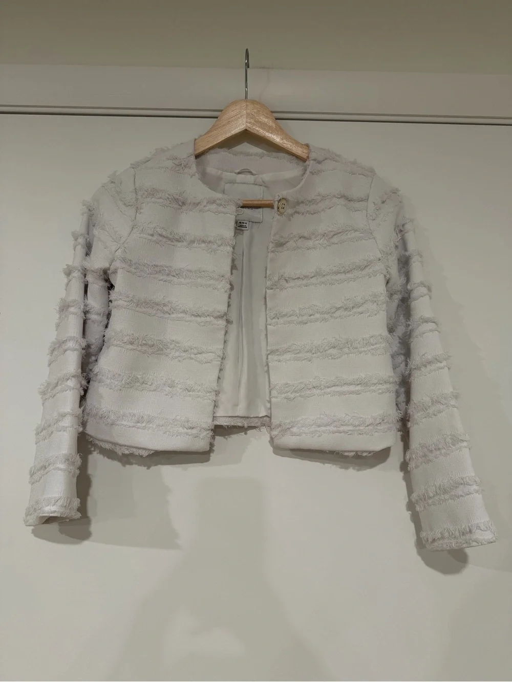 Janie and Jack • White Fringe Jacket
